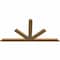 Ekena Millwork Saratoga Timber Gable Bracket, Western Red Cedar, 60"W x 30"H x 1 1/2"D x 3 1/2"F, 12/12 Pitch GBW060X30X0204SAR00SWR - alternate 5